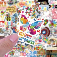 10/50Pcs Focus on Children with Autism Stickers World Autism Awareness Day Stickers Luggage Fridge Guitar DIY Classic Kids Toy