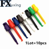 【HOT】 Multimeter Part Colorful Electrical Testing Hook Clip Grabber 8 color 1 Test Probe SMT / SMD Round Colored Single Hook Test Clip