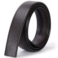 Good Quality Belts No Buckle 3.5cm Width Leather Belt Body Men Fashion Automatic Buckle Belts For Men Strap 105-125cm