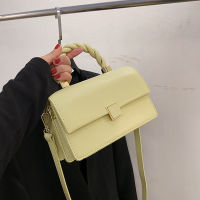 Rope Handle women handbag small Pu Leather Crossbody Bags 2022 Fashion Luxury Trendy Female flap Shoulder bags Handbags Blue