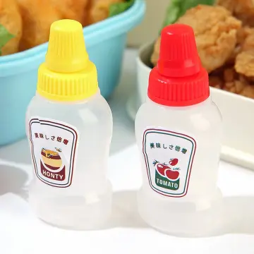 3pcs/set Mini Seasoning Sauce Bottle Small Containers Lovely Cat Dog  Bottles for Bento Lunch Box Kitchen Jar Accessories Cartoon
