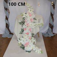 【hot】 Phalaenopsis artificial flor linha orquídea planta diy arco de casamento decoração parede fundo janela exibição guia estrada