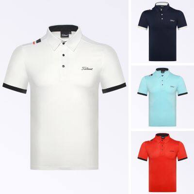 ―― J.L INDEBER Titleist MARK LONA PG ใหม่กอล์ฟเสื้อผ้าผู้ชายแขนสั้นเสื้อยืดกีฬากลางแจ้งที่เดินทางมาพักผ่อนโจ๊กยืดโปโลแห้งเร็วระบายอากาศแจ็คเก็ต