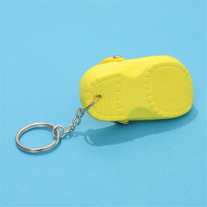 plastic-silicone-3d-slipper-sandal-keychain-for-women-men-mini-eva-crocs-shoes-key-chains-bag-backpack-pendant-friend-gift