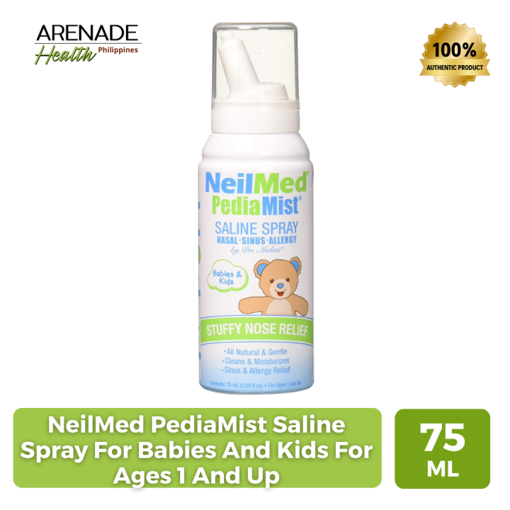 NeilMed PediaMist Saline Spray For Babies And Kids For Ages 1 And Up