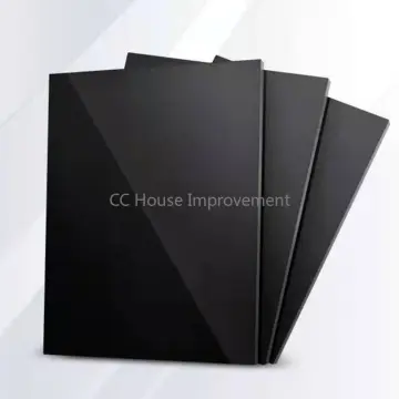 Acrylic Board Glossy Pure Black Plexiglass Plastic Sheet Organic Glass  Polymethyl Methacrylate 1mm 3mm 8mm Thickness 200*200mm