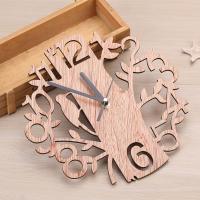 ZZOOI Tree Shape Wall Clock Real 3D DIY Antique Wall Watches Weddings Anniversaries Ornaments Living Room Home Office Wall Decor Gift