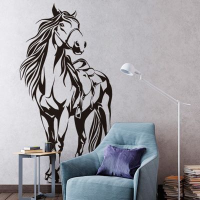 Large Horse Animal Wall Sticker Living Room Playroom Zoo Jungle Horse Unicorn Wall Decal Bedroom Vinyl Home Decor