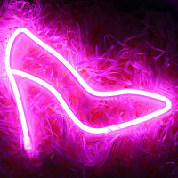 High Heel Neon Signs Special LED Night Light Wall Decor Battery Powered for Home Bedroom Bar YE-Hot