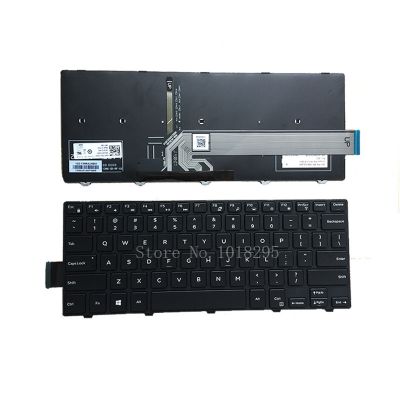 New US Keyboard with backlight For DELL 14 3441 3442 N5447 N3442 14CR 14MR 050x15 SN8233 laptop black Keyboard