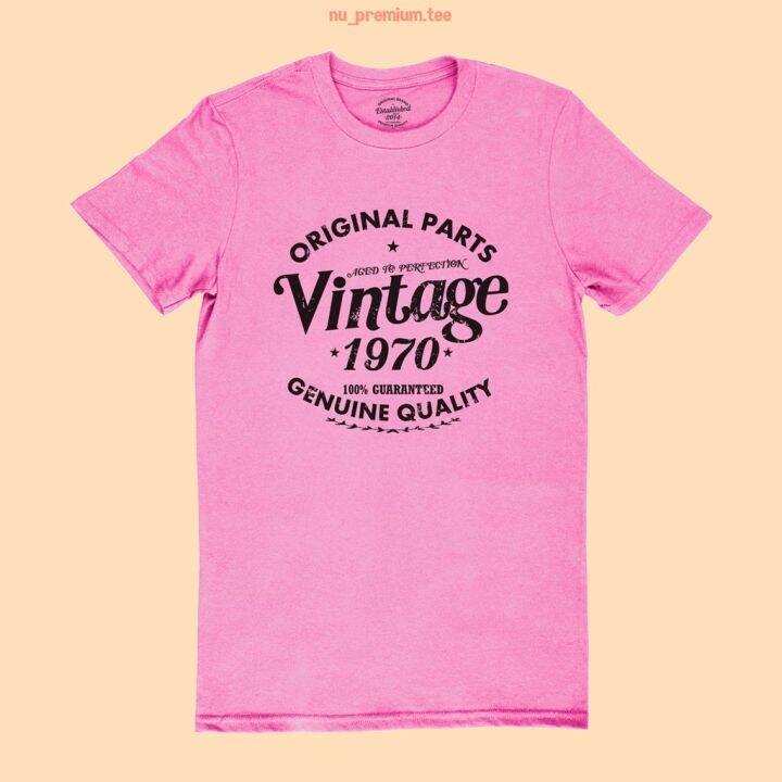 การออกแบบเดิมเสื้อยืดลาย-vintage-original-1970-เสื้อวันเกิด-เปลี่ยนปีได้-ไซส์-s-2xls-5xl