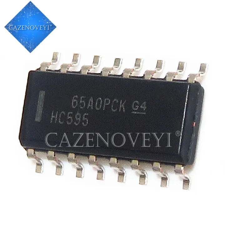 100 Pezzi IC 74HC595D 74HC595 SOP-16 – Shift Register 8-Bit, Nuovi