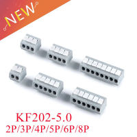 10PCS KF202 5.0 2P ~ 8Pin PCB ขั้วต่อสปริง DG202 5.0มม. 2P 3P 4P 5P 6P 8P 12A 300V PCB TERMINAL Block