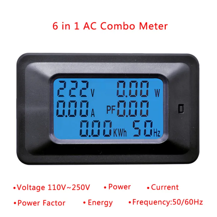 AC 22KW 85~250V 20A/100A Digital Voltage Meter Indicator Power Energy ...