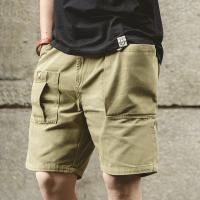 Maden Vintage Big Pocket Cargo Shorts Mens Amekaji Casual P37 Military Short Pants Summer Plain 100% Cotton Tactical Shorts