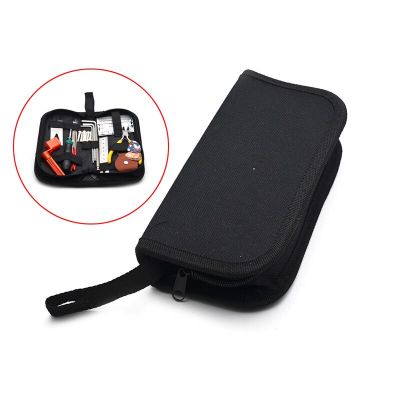 Black Foldable Guitar Bass Tools Storage Bag 20*10*5CM functional Receive Bag Guitar Accessories