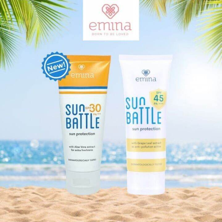 Emina Sun Protection SPF 30 PA+++ 60mL Emina Sun Battle SPF 45 PA
