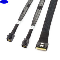 MINI SlimSAS SFF-8654 8i 4.0ถึง2X SAS HD SFF-8643สายเชื่อมต่อเซิร์ฟเวอร์