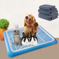 Pet Diaper Mat Puppy Toilet Potty Dogs Cats Litter Boxes Litter Tray Training Toilet With Uprights Non-slip Urinal Training Pad