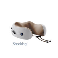 Aqumotic Neck Pillow In The Car U Stretcher Round Multifunction Shock Rotating Massage Heating Shape Memory Travel Plane