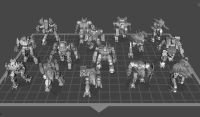 โมเดล Robot figures mechwarrior MWO BattleTech (scale 1/25 , 1/35 1/64)