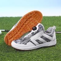 Mens Professional Golf Shoes, Mesh Breathable Sports Shoes, Luxury Golfers, Outdoor Walking and Jogging Shoes, Mens Golf Shoes