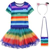 【YP】 LZH Gabby Dollhouse Sets Cats Costume Birthday Skirts Outfit Clothing