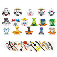 24pcsset Mini Doll Action Figure Building Block Brick Toy Kai Jay Snake Skeleton Garmadon Py Samurai Brick Boys Toys