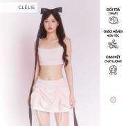 Set áo croptop 2 dây thắt nơ và chân váy rút dây VALERIA SET - CLÉLIE