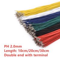 50pcs/lot PH 2.0MM Terminal wire Double head with terminal without housing 10cm 20cm 30cm Female To Female Electronic Wire 26AWG