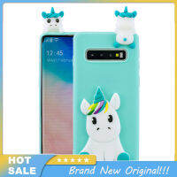 สำหรับ Samsung S10/S10E/S10บวกเคสโทรศัพท์3D ลายการ์ตูนม้าพร้อมแตรด้านหลังเคสสมาร์ทโฟนกันน้ำและกันกระแทกโทรศัพท์มือถือ