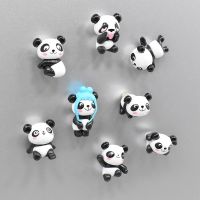 ✥ Cartoon Panda Refrigerator Magnet Magnet Creative Decorative Pendant Message Board Cute Magnetic Magnet Stickers Home Decore