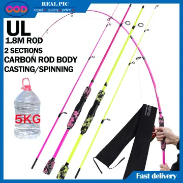 1.8-2.1m Fishing Rods High Quality Carbon Spinning Rod Bait Casting Rod  Ultralight Fishing Pole for Carp Fishing Tackles