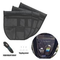 Motorcycle Seat Bag Under Seat Storage Pouch Double Pocket Organizer Elastic Belt Bag Modified Parts