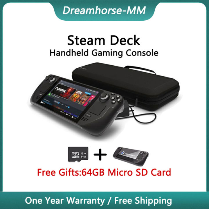 高い素材 Steam Deck 128GBMicroSDカードつき 64GB 携帯用ゲーム本体 ...