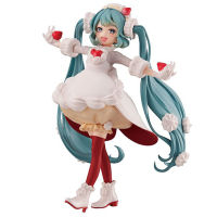 Original Anime Figurine FuRyu Figure Strawberry Sweetheart Hatsune Miku 17cm PVC Kawaii Doll Collection Model Kids Toys Gifts