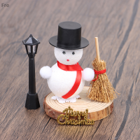 Fre 1ชุด DIY Snowman Material Pack 1:12ตุ๊กตาคริสต์มาสฉากตกแต่งของเล่นเด็กของขวัญ