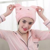 hot【DT】 New Cartoon Dry Hair Cap Hair-Drying Wrapped Absorbing Bathing Turban