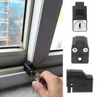 QianXing Shop Doors and Windows Security Lock Window Stopper Black Sliding Window Security Lock with 2 Keys