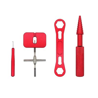 Reel Repair Tool Kit for Fishing Reel Maintenance Spool Disassembling Wrench Red