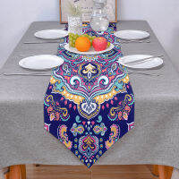 Indian Style Shape Flower Table Runner Modern For Home Track On The Table Cloth Wedding Party Table Decoration Accessories