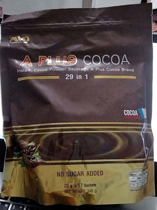 a-plus-cocoa-เครื่องดื่มโกโก้-เอพลัส-ไขมันต่ำ-น้ำตาลน้อย-หอมหวานอร่อย-บรรจุ17ซอง-ห่อ-1-ห่อ