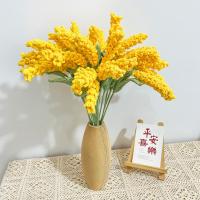 【DT】 hot  Knitted Barley Realistic Non-Fade Simulation Barley Fine Workmanship Creative Yarn Artificial Barley Plant Flower Arrangement