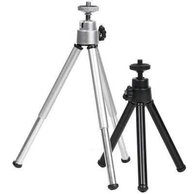 ”【；【-= Mini Flexible Tripod 2 Section Stand Holder For Projector Camera Aluminum Alloy Desktop Tripod For Mobile Phone