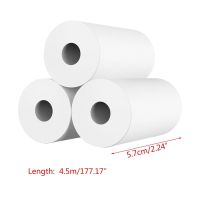 +【‘ 10 Rolls 57*30Mm Thermal White Color Sticker Photo Paper For Children Camera Instant Printer And Kids Peripage Photo Printer