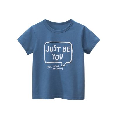 [COD] 27kids brand childrens summer new Korean version of mens short-sleeved T-shirt baby clothes kids