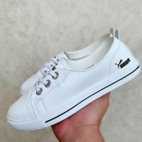 COD ♞ஐ The Outline Shop27dgsd6gfd Ladies casual shoes White flat shoes leather