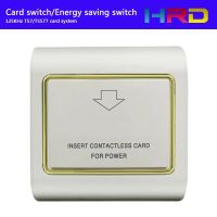 gold frame 125khz LF RFID Contactless promix card switch hotel motel school rent house wall switch 220V 30A saving saver