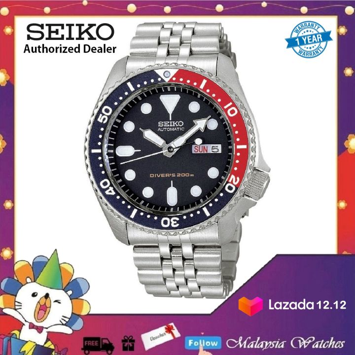 Seiko SKX009K2 Automatic Diver's 200m Stainless Steel Bracelet Watch (Seiko  Pepsi) | Lazada