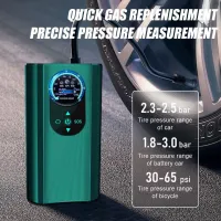 Turbine Car Air Pump Machine 12V Powerful Car Tire Pressure Detection Inflatable Pump Auto Air Inflator Air Accessories